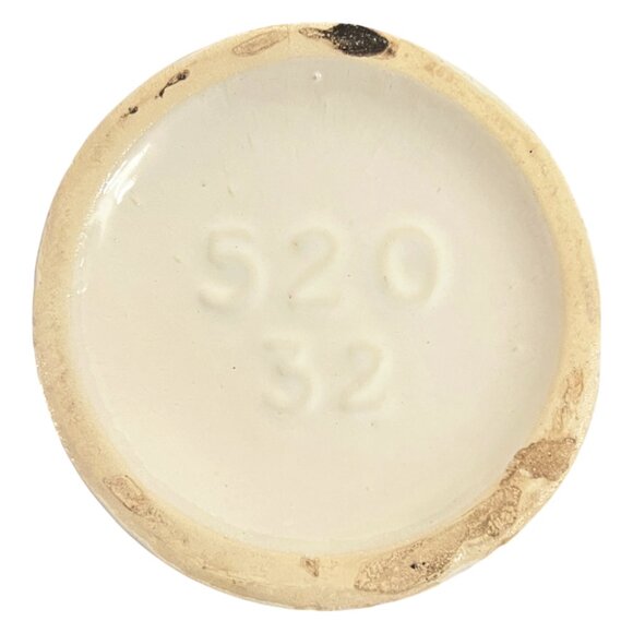 SCHEURICH Tall White and Brown MCM Vase, West German Pottery - Lrg - Picture 5 of 5